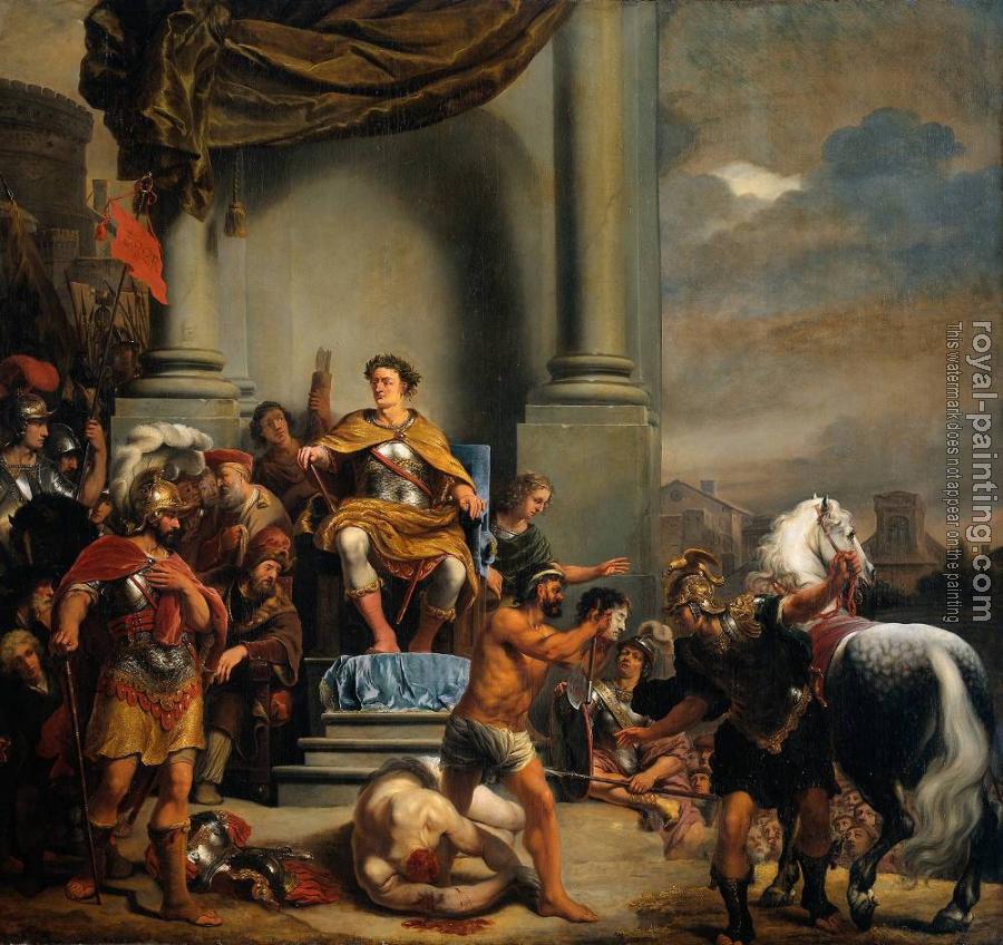 Ferdinand Bol : Consul Titus Manlius Torquatus Beheading His Son